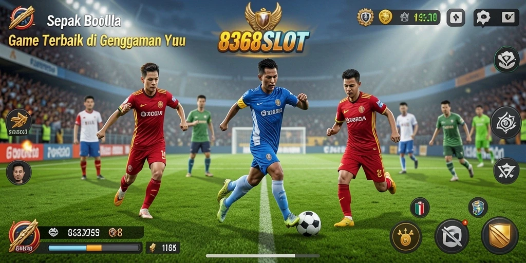 Tampilan menarik dari permainan sepak bola di 8368SLOT.
