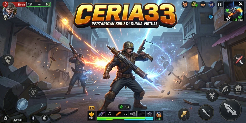 Tampilan gameplay Fighting yang seru dan dinamis.