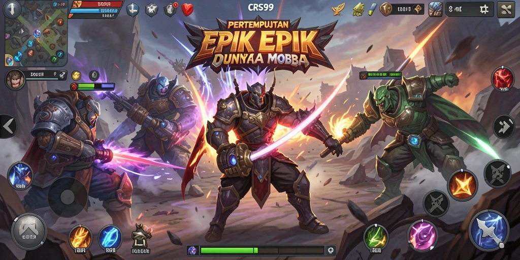 Screenshot gameplay CRS99 dengan aksi seru pertarungan tim.