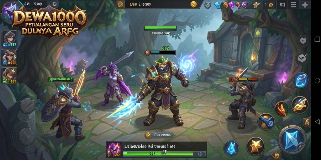 Tampilan gameplay seru di DEWA1000 dengan aksi pertempuran yang intens.