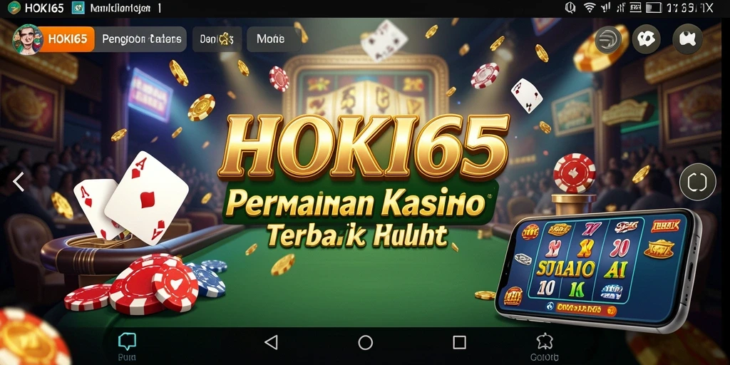 Screenshot utama HOKI65 menampilkan gameplay Kasino yang mendebarkan.