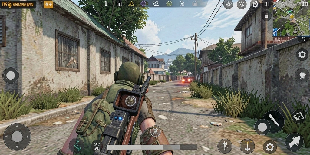 Tampilan gameplay mendebarkan di KERANGWIN dengan grafik yang menawan.