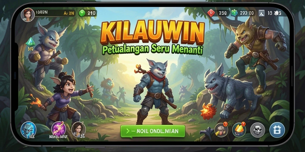 Tampilan gameplay seru KILAUWIN dengan berbagai tantangan.