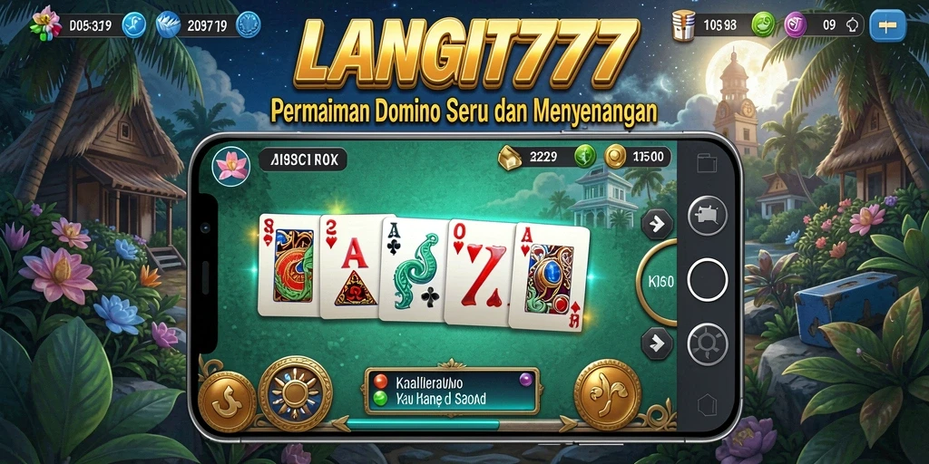 Tampilan gameplay Domino yang seru dan interaktif.