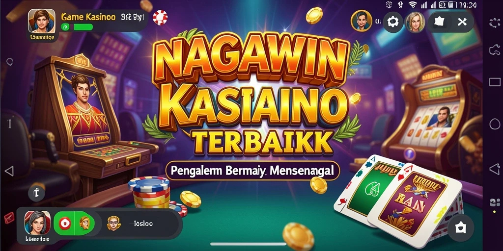 Tampilan gameplay NAGAWIN yang menggugah selera dan penuh warna.