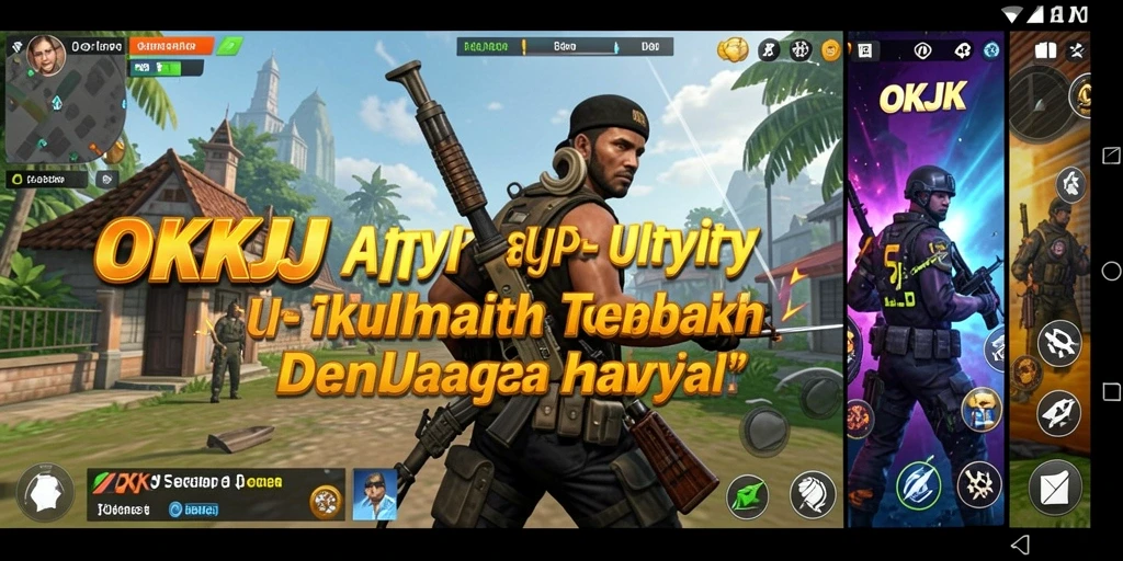 Tampilan antarmuka aplikasi OKJK yang bersih dan intuitif.