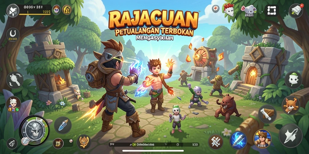 Screenshot menarik yang menunjukkan eksplorasi mendalam di dunia RAJACUAN.