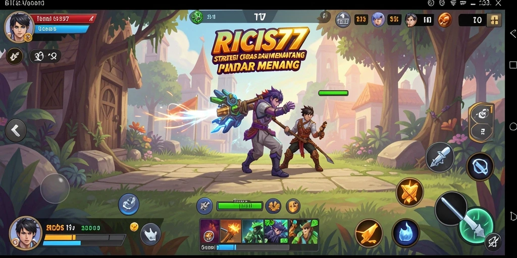 Tampilan gameplay RICIS77 yang menarik dan strategis.
