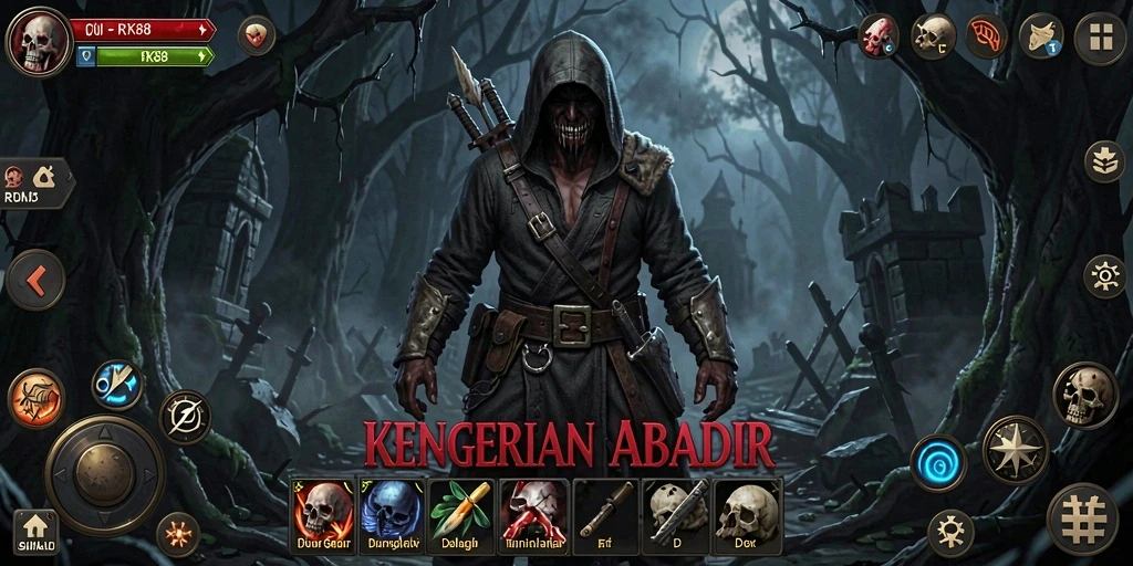 Gameplay menegangkan di dunia gelap RK88.