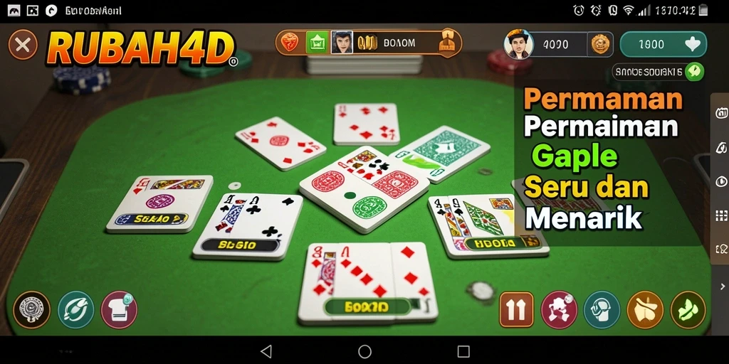 Tangkapan layar gameplay RUBAH4D dengan suasana seru Gaple.