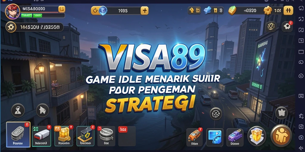 Tangkapan layar utama VISA89 menampilkan gameplay yang menarik dan penuh strategi.